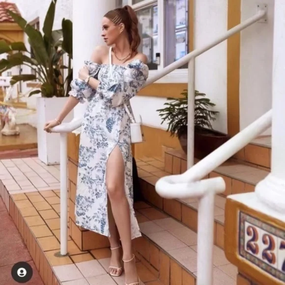 NEW Reformation Gitane Linen Dress Corsica Small - Picture 7 of 17